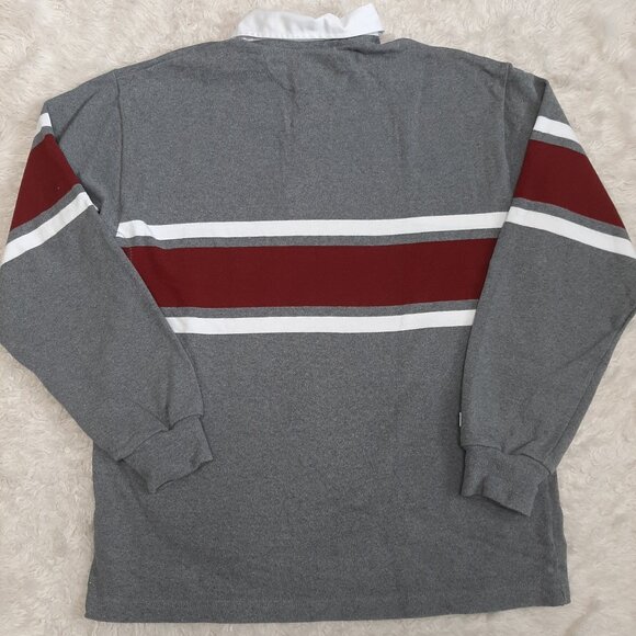 Vintage Rugby Wear Barbarian Men's 100% Cotton Gray and Brown Pullover Sweatshir - Picture 3 of 9